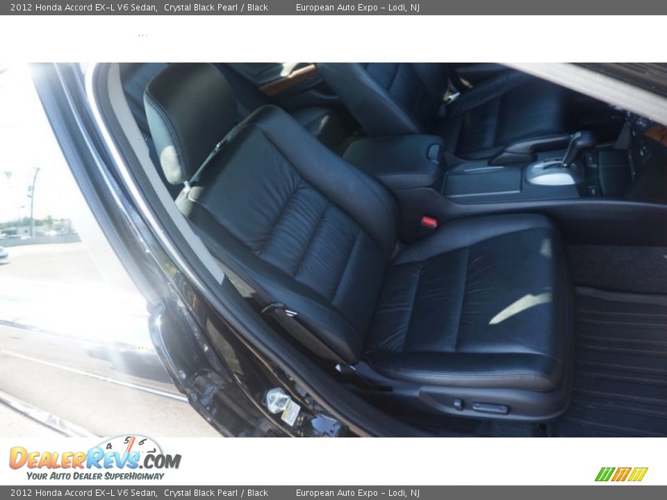 2012 Honda Accord EX-L V6 Sedan Crystal Black Pearl / Black Photo #8