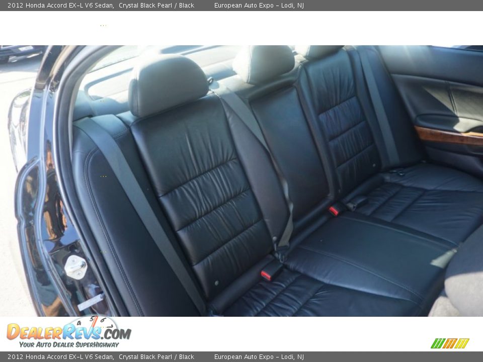 2012 Honda Accord EX-L V6 Sedan Crystal Black Pearl / Black Photo #10