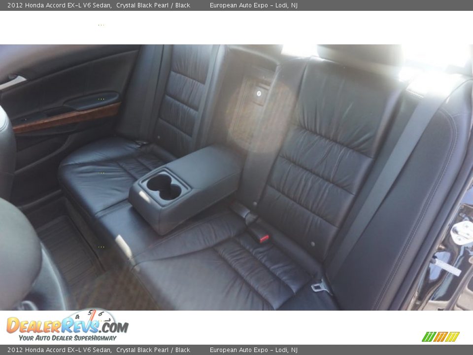 2012 Honda Accord EX-L V6 Sedan Crystal Black Pearl / Black Photo #12