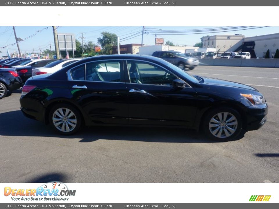 2012 Honda Accord EX-L V6 Sedan Crystal Black Pearl / Black Photo #13