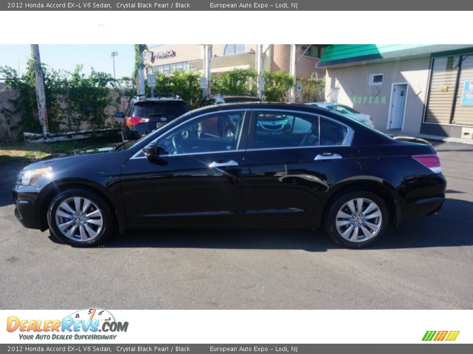 2012 Honda Accord EX-L V6 Sedan Crystal Black Pearl / Black Photo #14