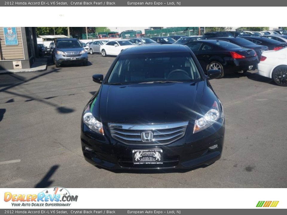 2012 Honda Accord EX-L V6 Sedan Crystal Black Pearl / Black Photo #16