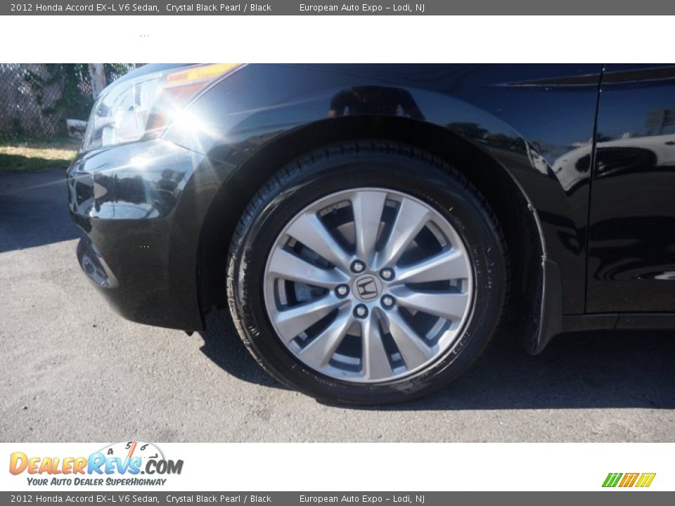 2012 Honda Accord EX-L V6 Sedan Crystal Black Pearl / Black Photo #17