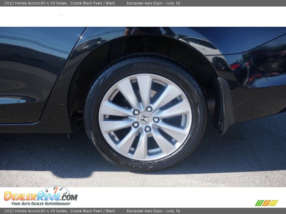 2012 Honda Accord EX-L V6 Sedan Crystal Black Pearl / Black Photo #18