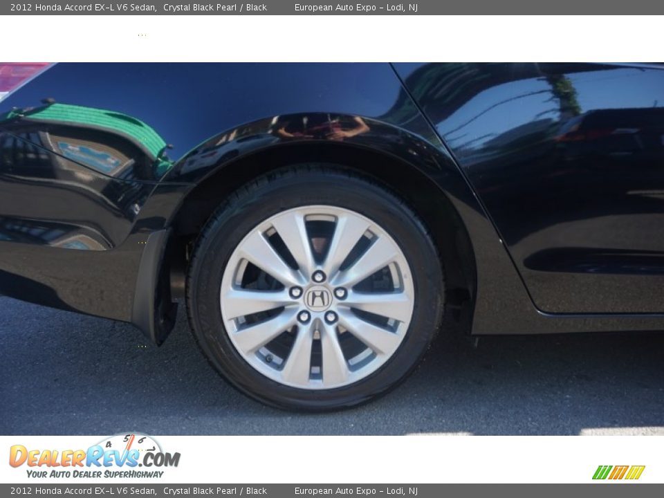 2012 Honda Accord EX-L V6 Sedan Crystal Black Pearl / Black Photo #19