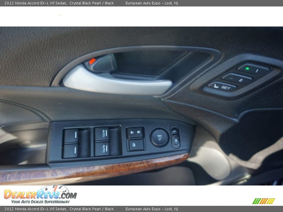2012 Honda Accord EX-L V6 Sedan Crystal Black Pearl / Black Photo #21