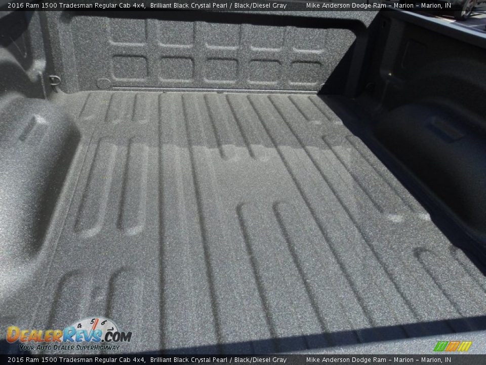2016 Ram 1500 Tradesman Regular Cab 4x4 Brilliant Black Crystal Pearl / Black/Diesel Gray Photo #9