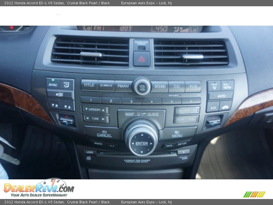 2012 Honda Accord EX-L V6 Sedan Crystal Black Pearl / Black Photo #27