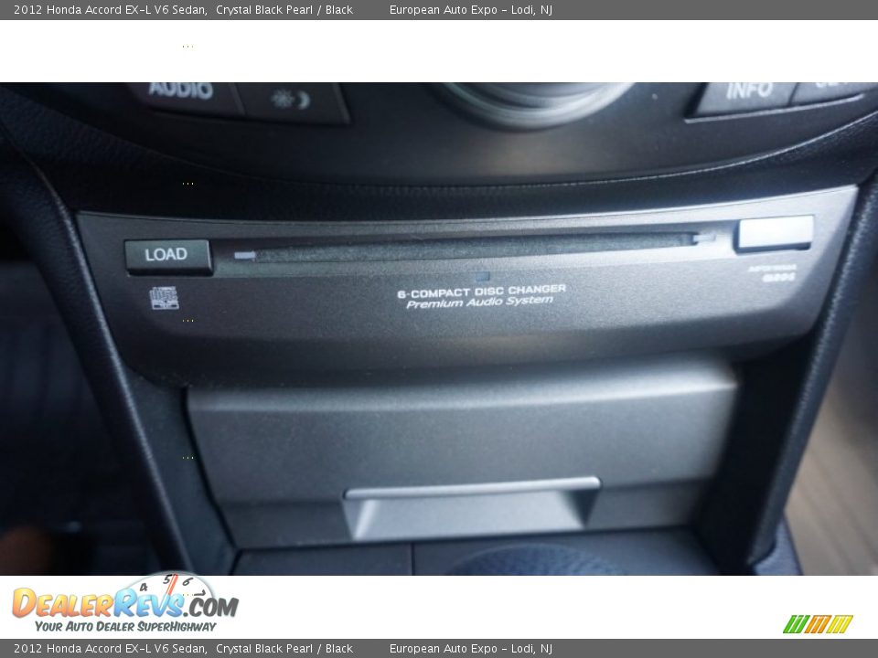 2012 Honda Accord EX-L V6 Sedan Crystal Black Pearl / Black Photo #28
