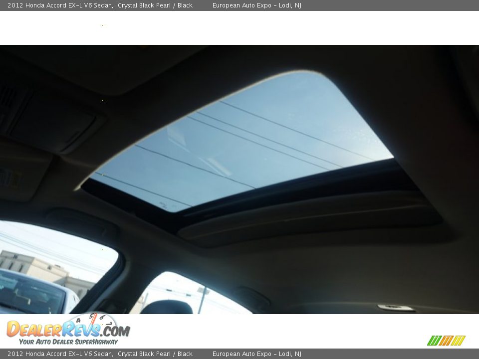 2012 Honda Accord EX-L V6 Sedan Crystal Black Pearl / Black Photo #34