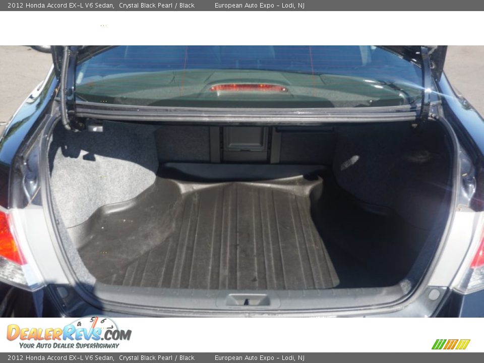 2012 Honda Accord EX-L V6 Sedan Crystal Black Pearl / Black Photo #35