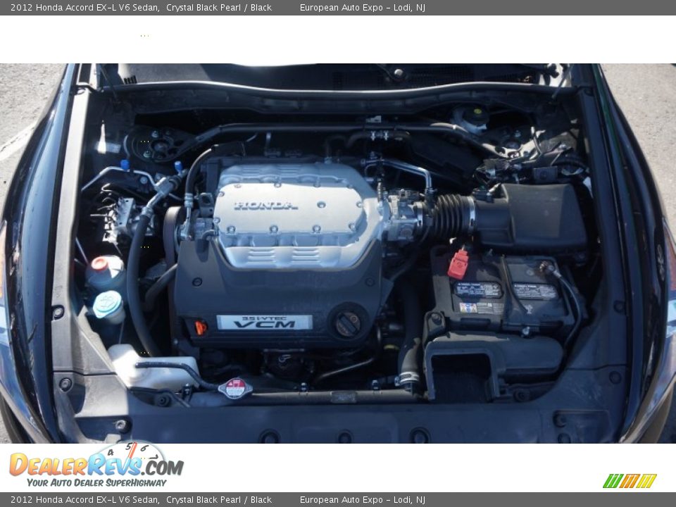 2012 Honda Accord EX-L V6 Sedan Crystal Black Pearl / Black Photo #36