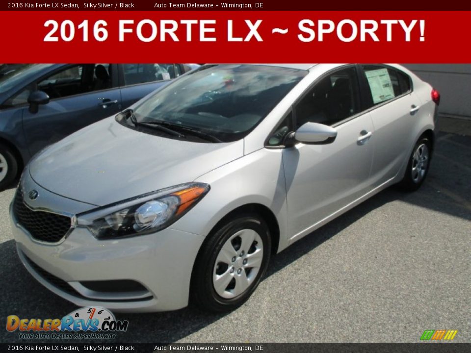 2016 Kia Forte LX Sedan Silky Silver / Black Photo #1
