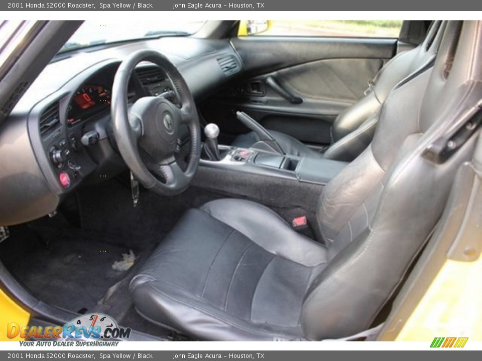 2001 Honda S2000 Roadster Spa Yellow / Black Photo #13