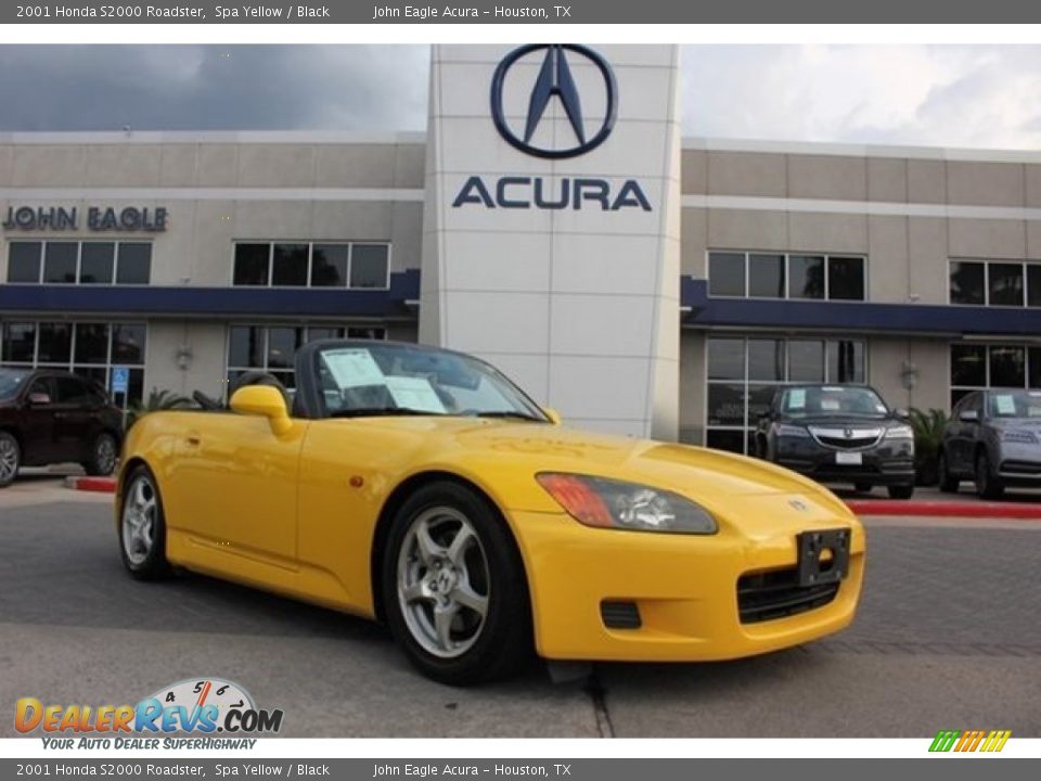 2001 Honda S2000 Roadster Spa Yellow / Black Photo #17