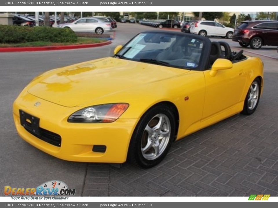 2001 Honda S2000 Roadster Spa Yellow / Black Photo #20
