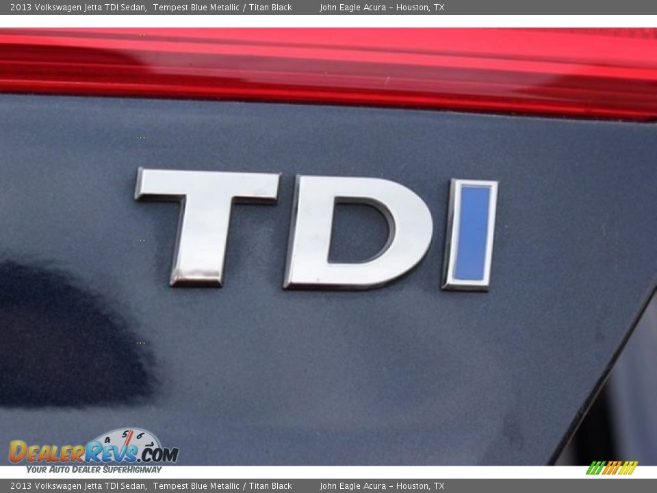 2013 Volkswagen Jetta TDI Sedan Tempest Blue Metallic / Titan Black Photo #16
