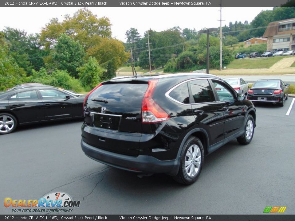 2012 Honda CR-V EX-L 4WD Crystal Black Pearl / Black Photo #3