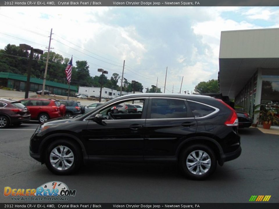 2012 Honda CR-V EX-L 4WD Crystal Black Pearl / Black Photo #6