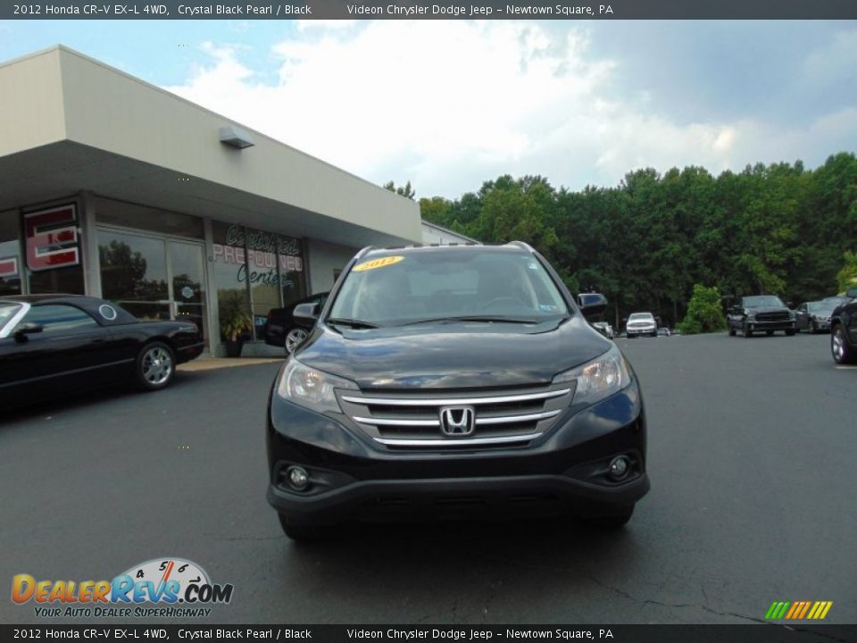 2012 Honda CR-V EX-L 4WD Crystal Black Pearl / Black Photo #8