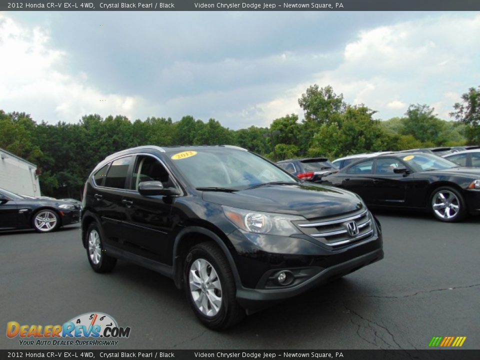 2012 Honda CR-V EX-L 4WD Crystal Black Pearl / Black Photo #9