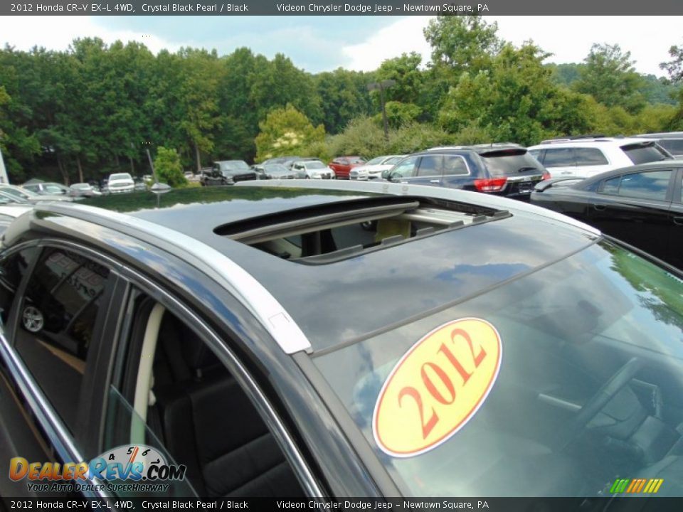 2012 Honda CR-V EX-L 4WD Crystal Black Pearl / Black Photo #10