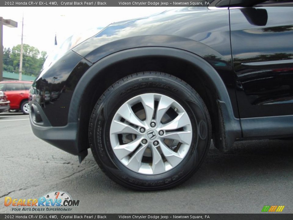 2012 Honda CR-V EX-L 4WD Crystal Black Pearl / Black Photo #12