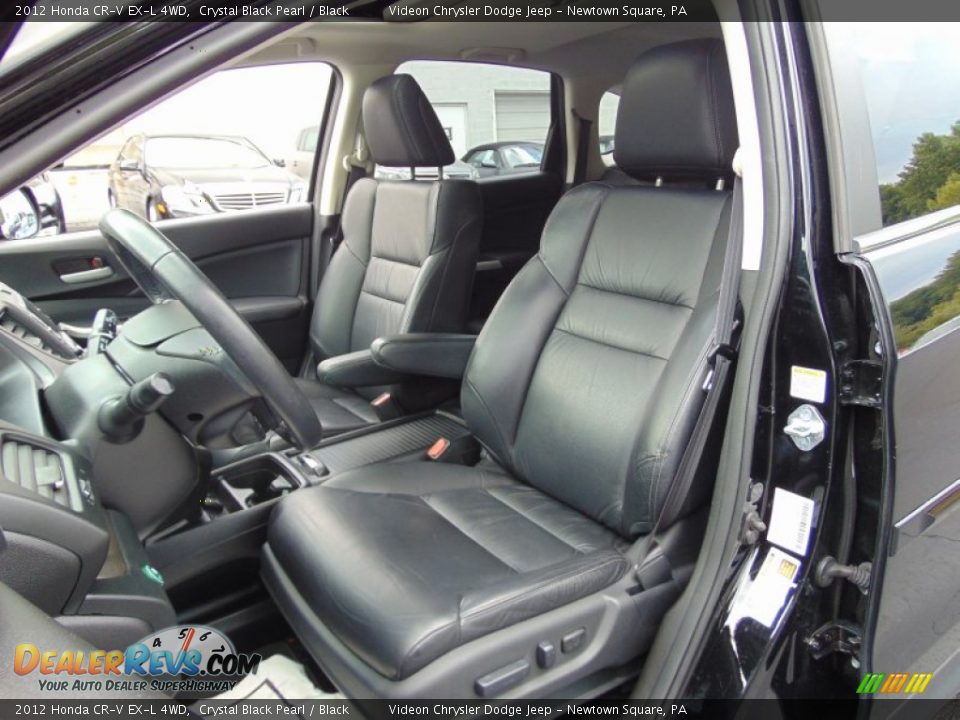 2012 Honda CR-V EX-L 4WD Crystal Black Pearl / Black Photo #16