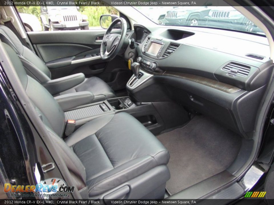 2012 Honda CR-V EX-L 4WD Crystal Black Pearl / Black Photo #19