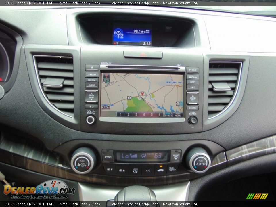 2012 Honda CR-V EX-L 4WD Crystal Black Pearl / Black Photo #25