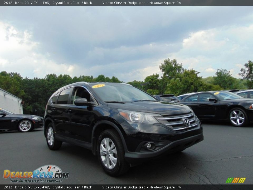 2012 Honda CR-V EX-L 4WD Crystal Black Pearl / Black Photo #30