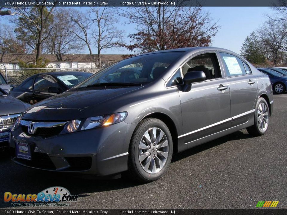 2009 Honda Civic EX Sedan Polished Metal Metallic / Gray Photo #1