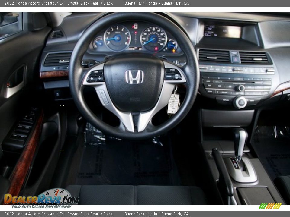 2012 Honda Accord Crosstour EX Crystal Black Pearl / Black Photo #5