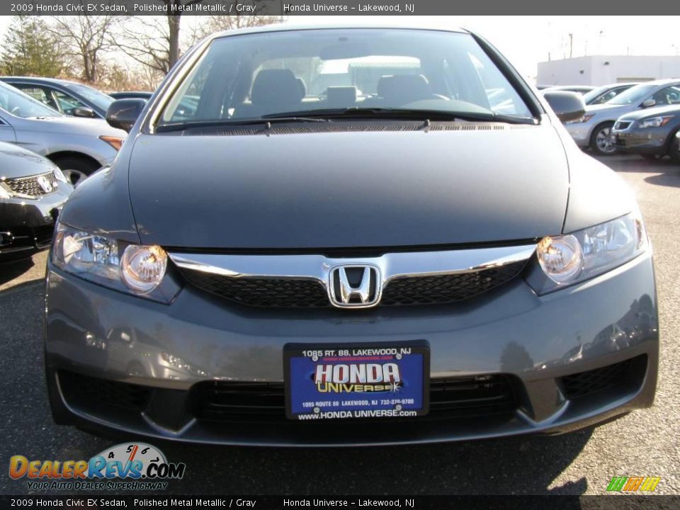 2009 Honda Civic EX Sedan Polished Metal Metallic / Gray Photo #2