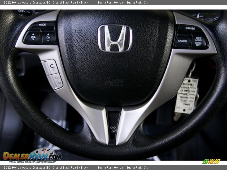 2012 Honda Accord Crosstour EX Crystal Black Pearl / Black Photo #11