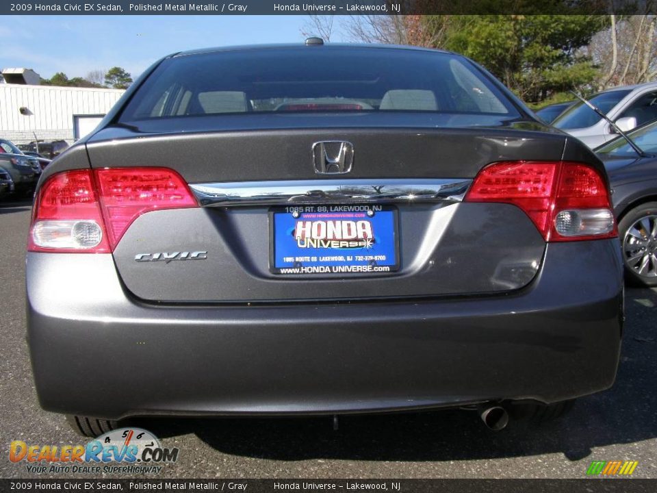 2009 Honda Civic EX Sedan Polished Metal Metallic / Gray Photo #5