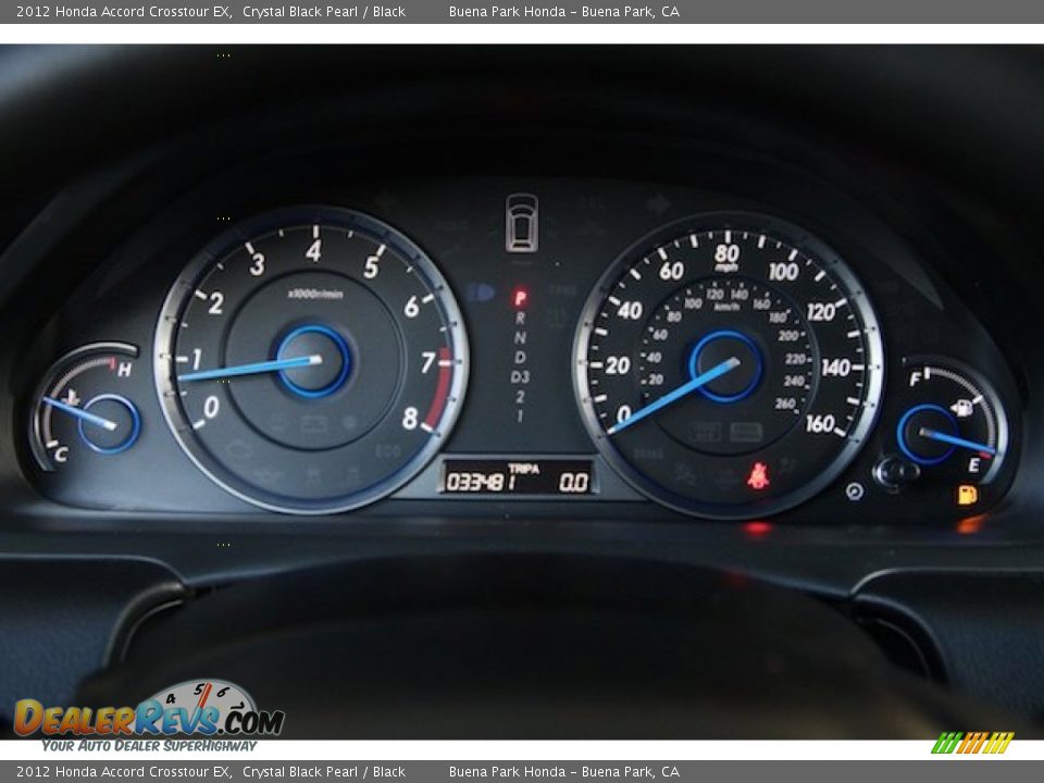 2012 Honda Accord Crosstour EX Crystal Black Pearl / Black Photo #20