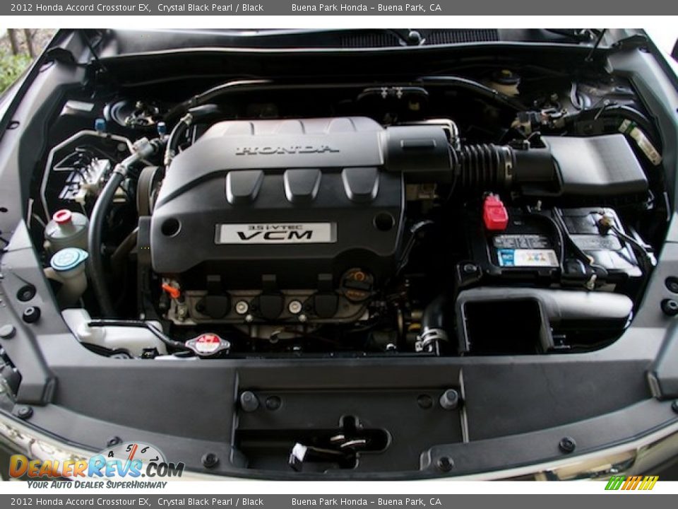 2012 Honda Accord Crosstour EX Crystal Black Pearl / Black Photo #26