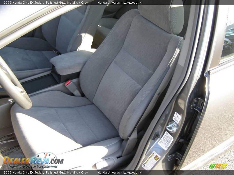 2009 Honda Civic EX Sedan Polished Metal Metallic / Gray Photo #10