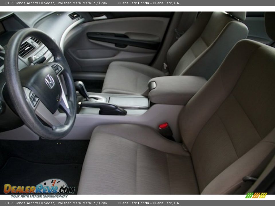 2012 Honda Accord LX Sedan Polished Metal Metallic / Gray Photo #3