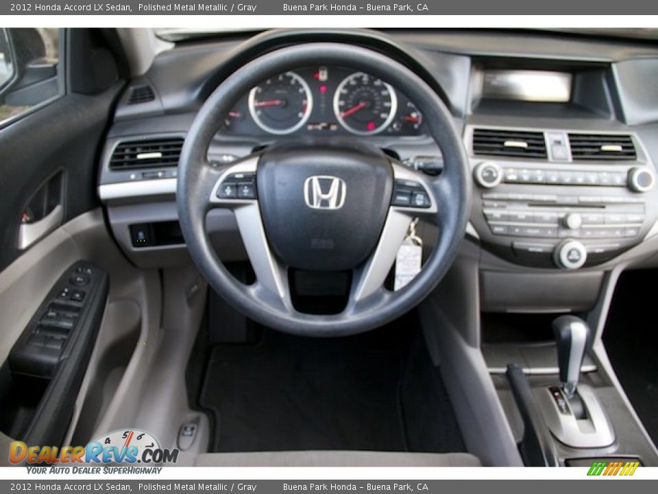 2012 Honda Accord LX Sedan Polished Metal Metallic / Gray Photo #5