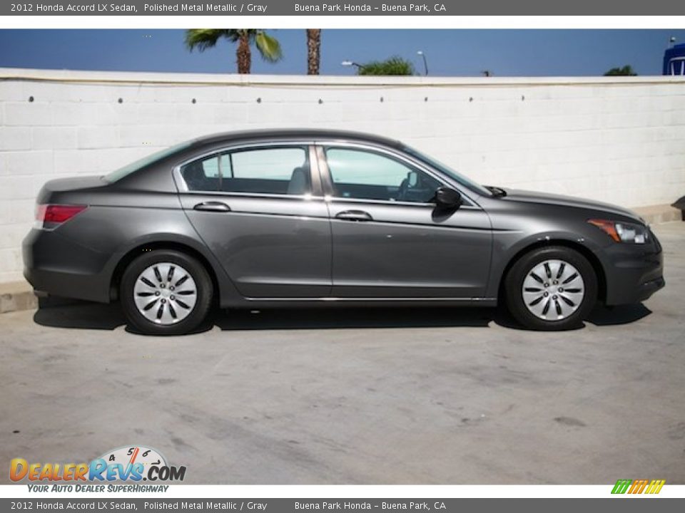 2012 Honda Accord LX Sedan Polished Metal Metallic / Gray Photo #8