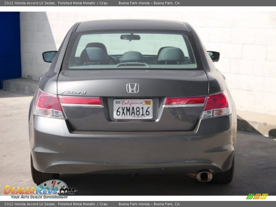 2012 Honda Accord LX Sedan Polished Metal Metallic / Gray Photo #9