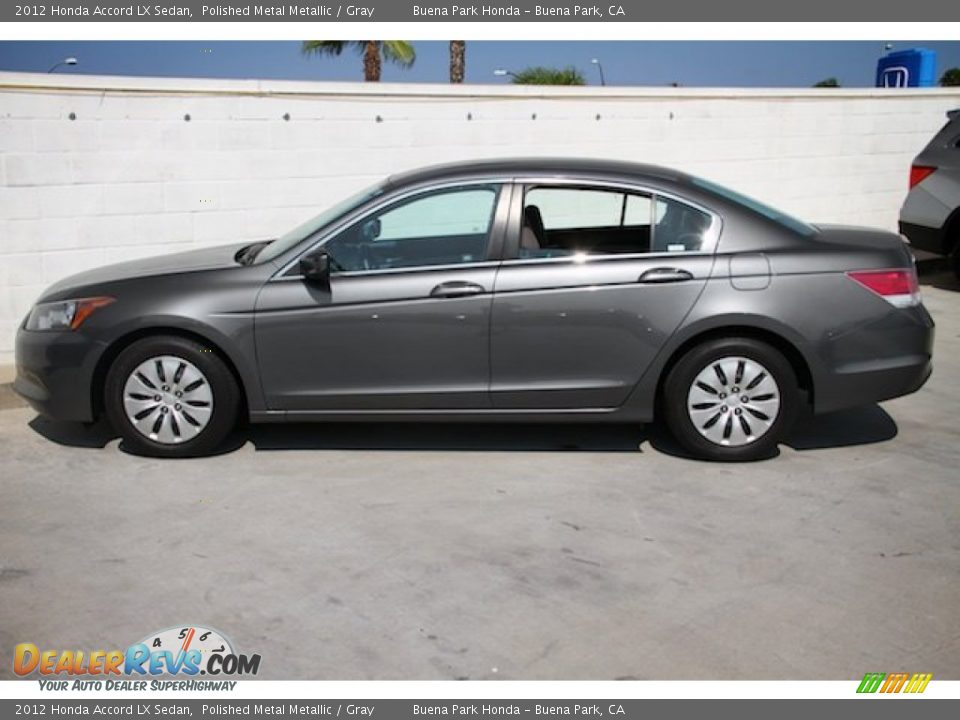 2012 Honda Accord LX Sedan Polished Metal Metallic / Gray Photo #10