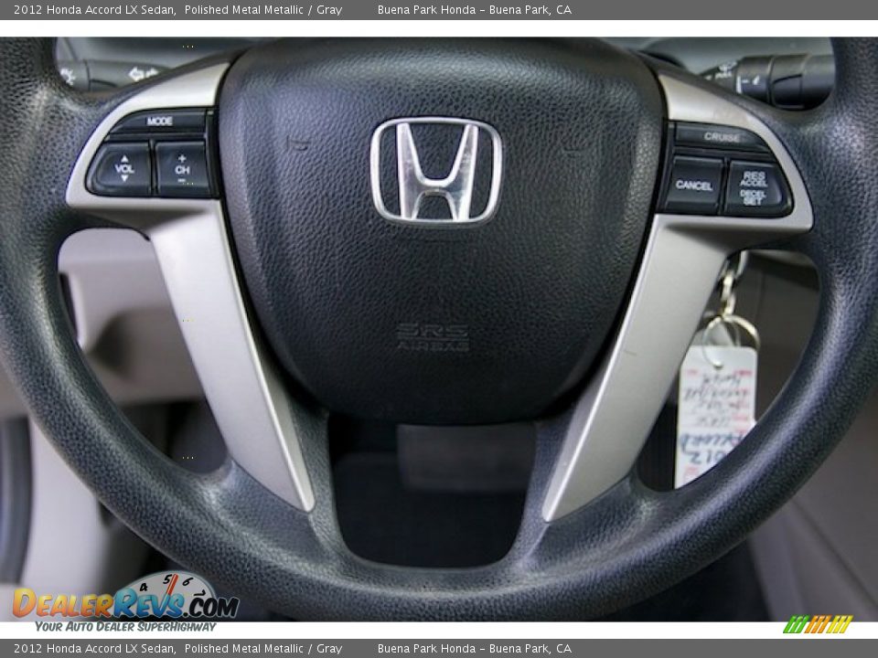 2012 Honda Accord LX Sedan Polished Metal Metallic / Gray Photo #11