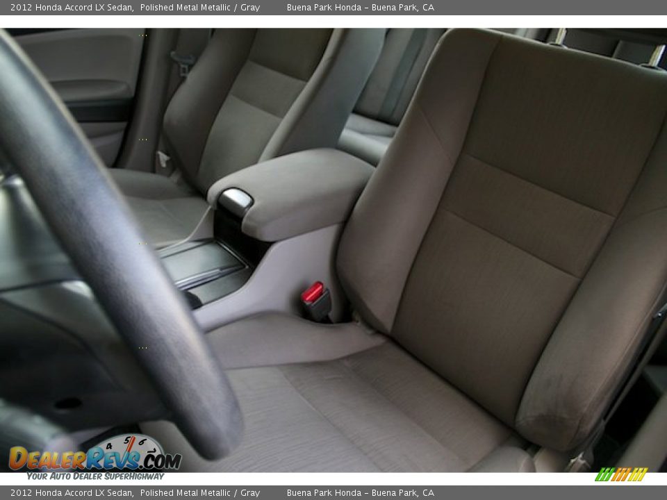 2012 Honda Accord LX Sedan Polished Metal Metallic / Gray Photo #12