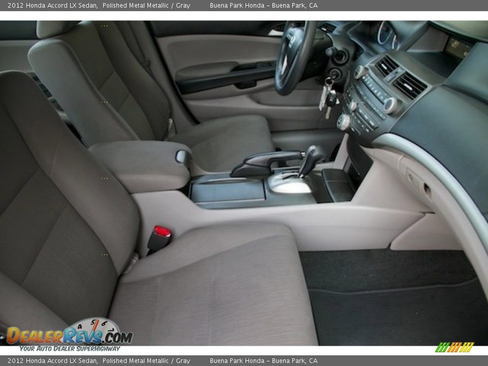 2012 Honda Accord LX Sedan Polished Metal Metallic / Gray Photo #16