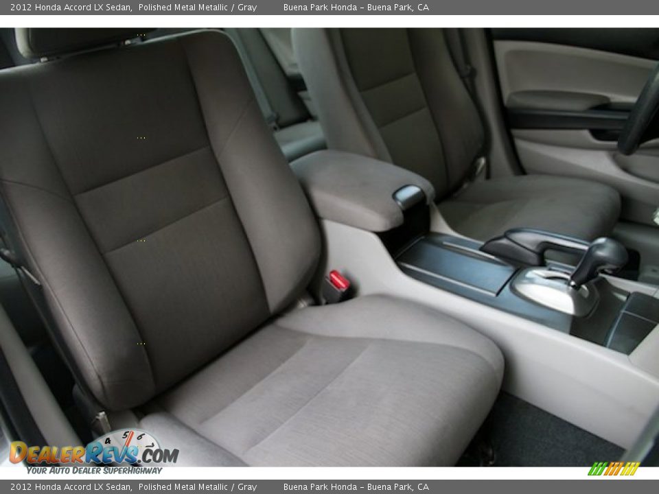 2012 Honda Accord LX Sedan Polished Metal Metallic / Gray Photo #17