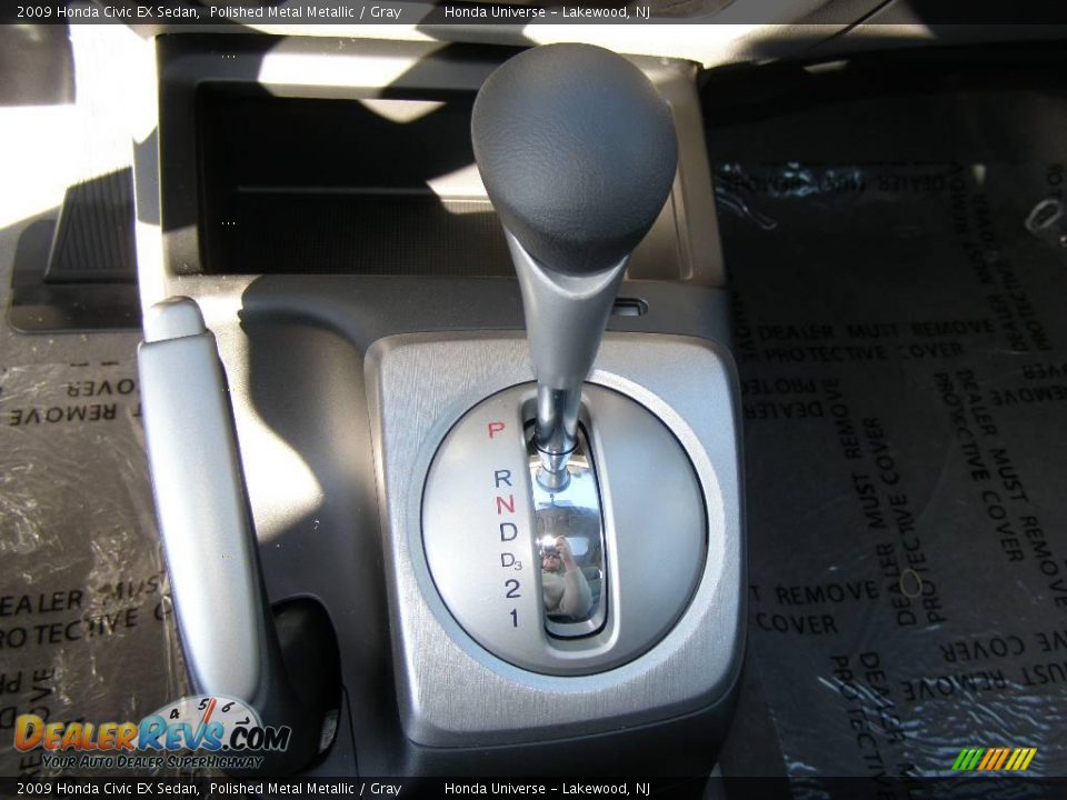 2009 Honda Civic EX Sedan Polished Metal Metallic / Gray Photo #12