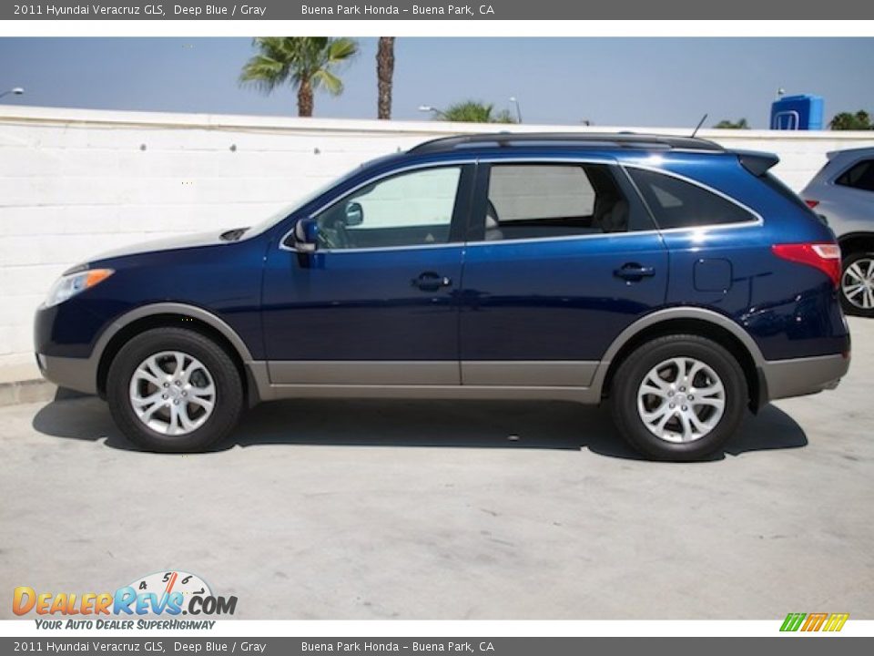2011 Hyundai Veracruz GLS Deep Blue / Gray Photo #10